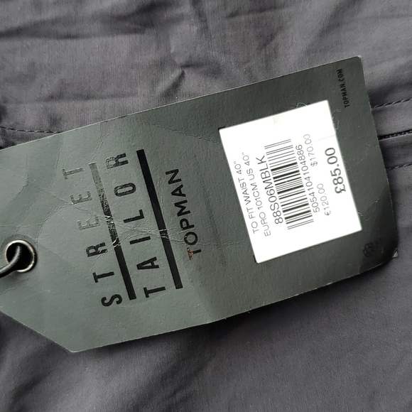 TOPMAN Street Tailor Black Lightweight Long Windbreaker Jacket 40 NWT - Picture 4 of 6